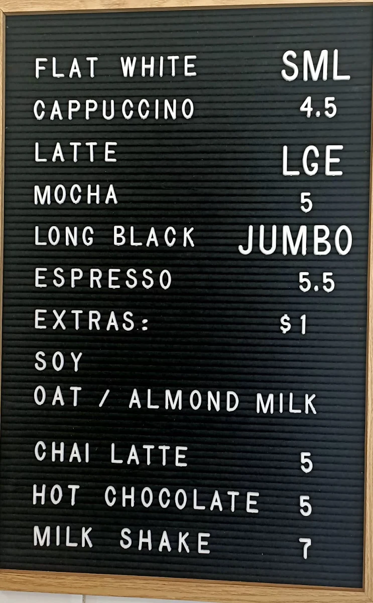 Menu, Lunchtime Express