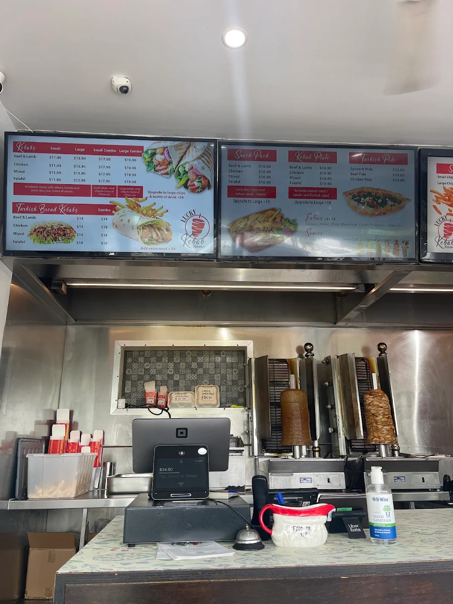Menu, Jack's Kebabs