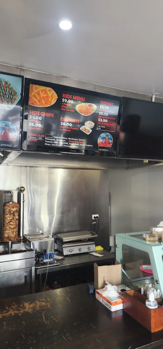Menu, Jack's Kebabs