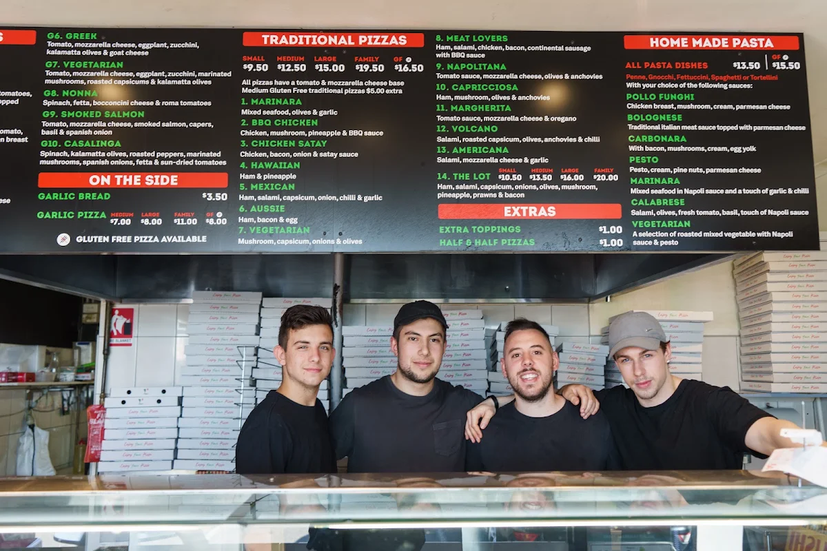Menu, New Age Pizza