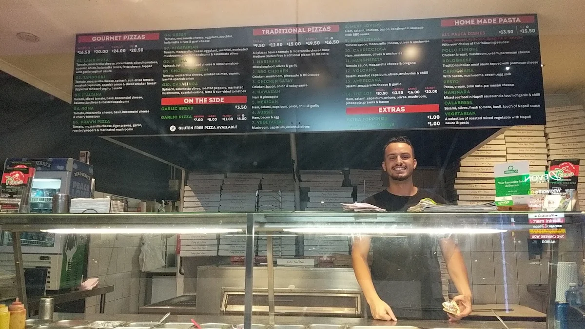 Menu, New Age Pizza