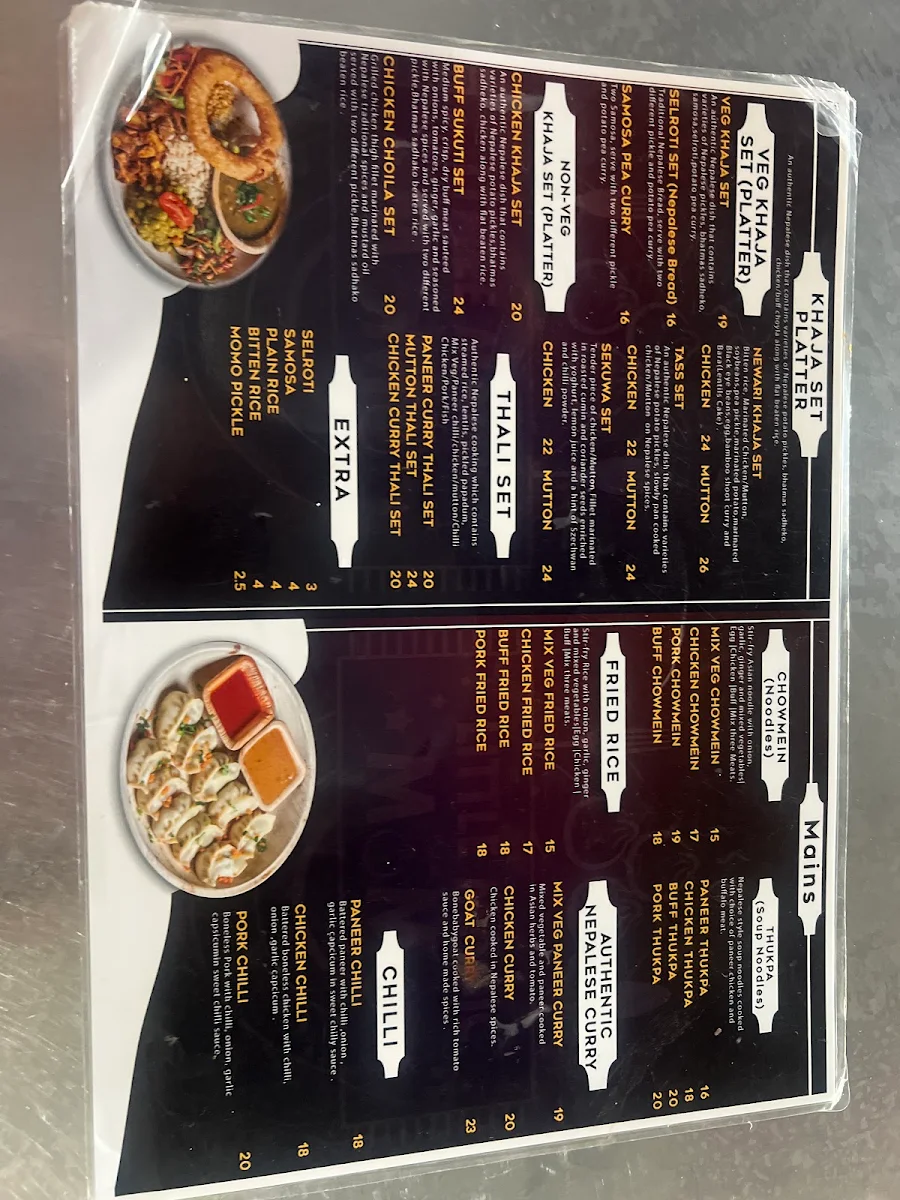 Menu, Little Magic Momo wembley