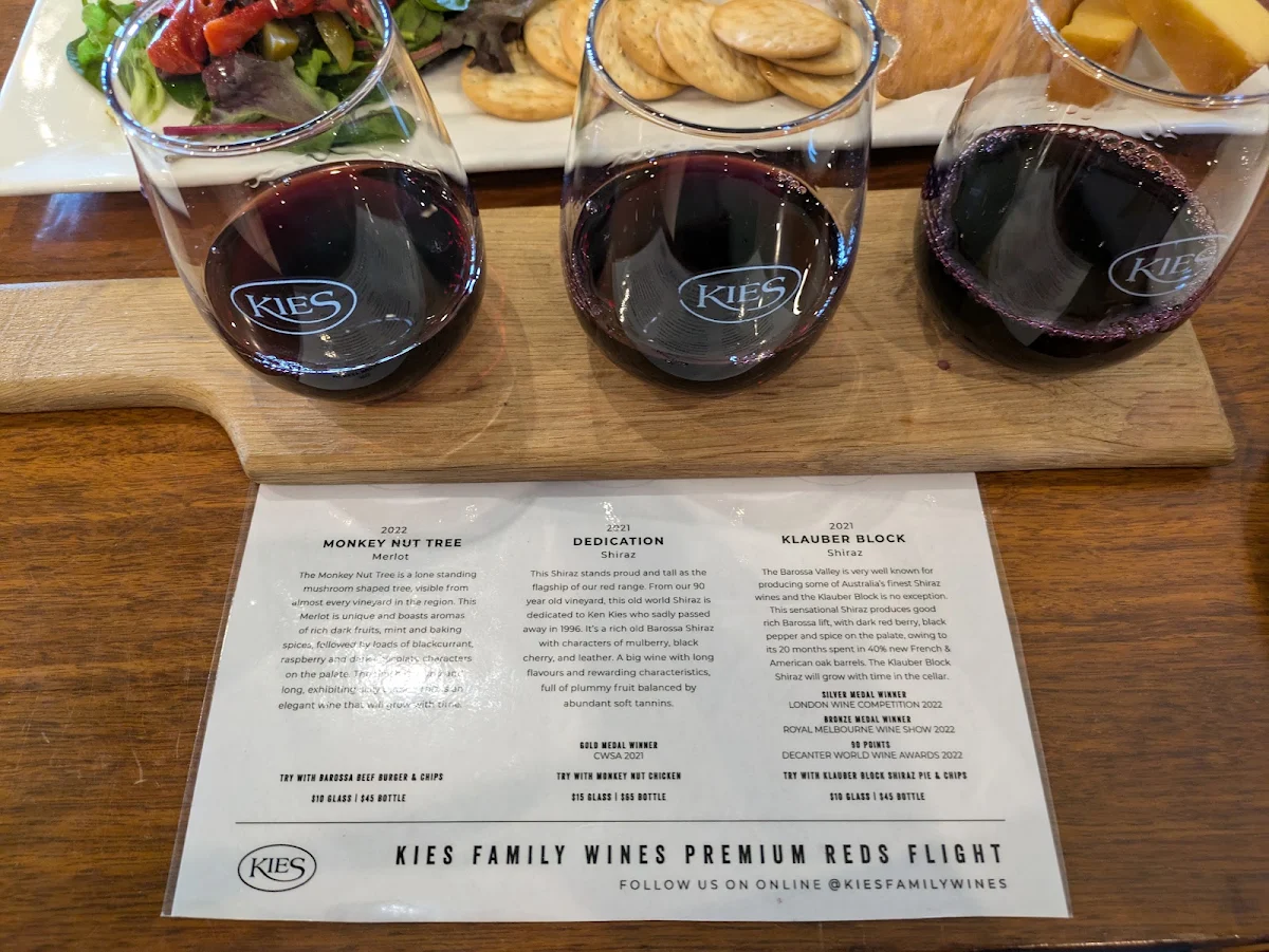 Menu, Monkey Nut Café - Barossa Valley