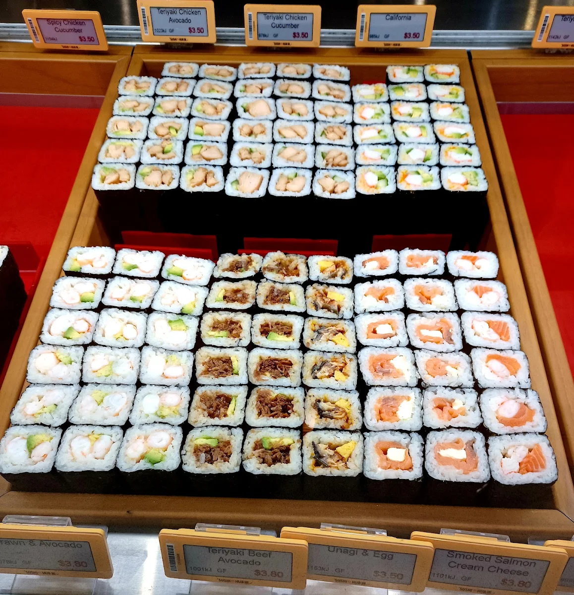 Menu, Sushi Hub Parramatta
