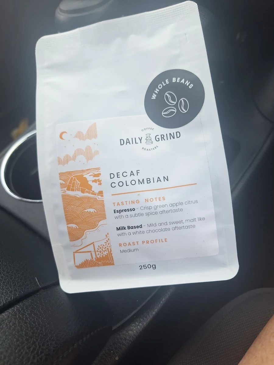 Menu, Daily grind Coffee shop