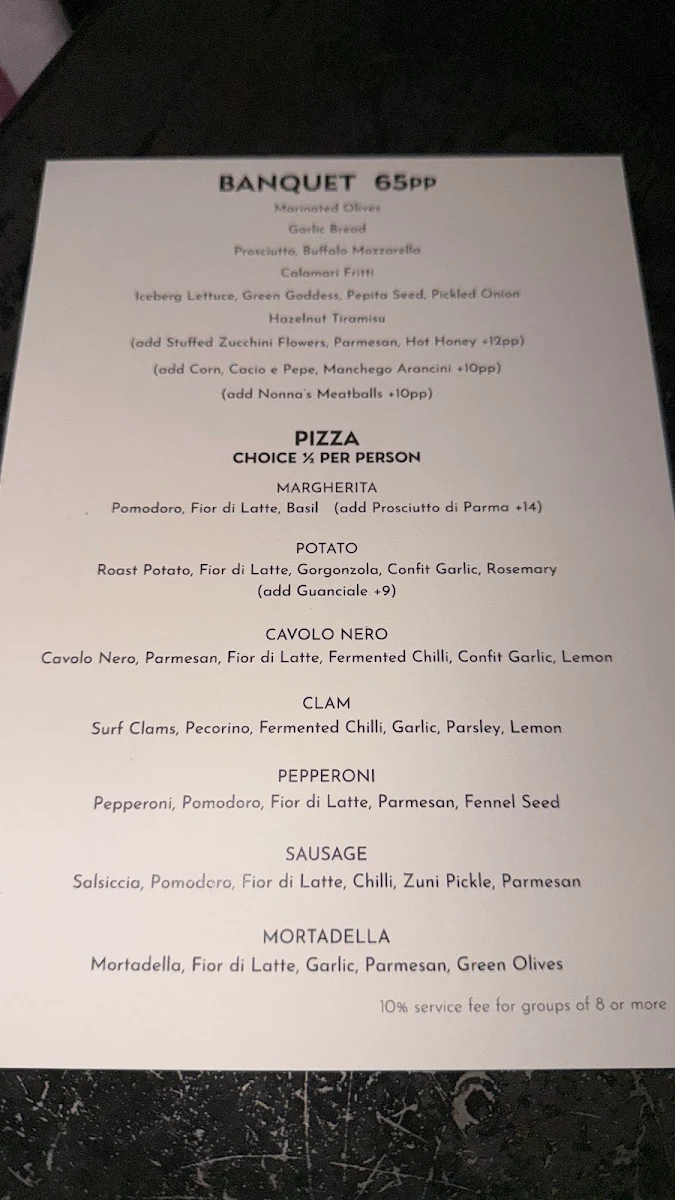 Menu, Bella Brutta