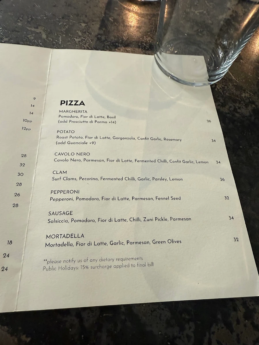 Menu, Bella Brutta
