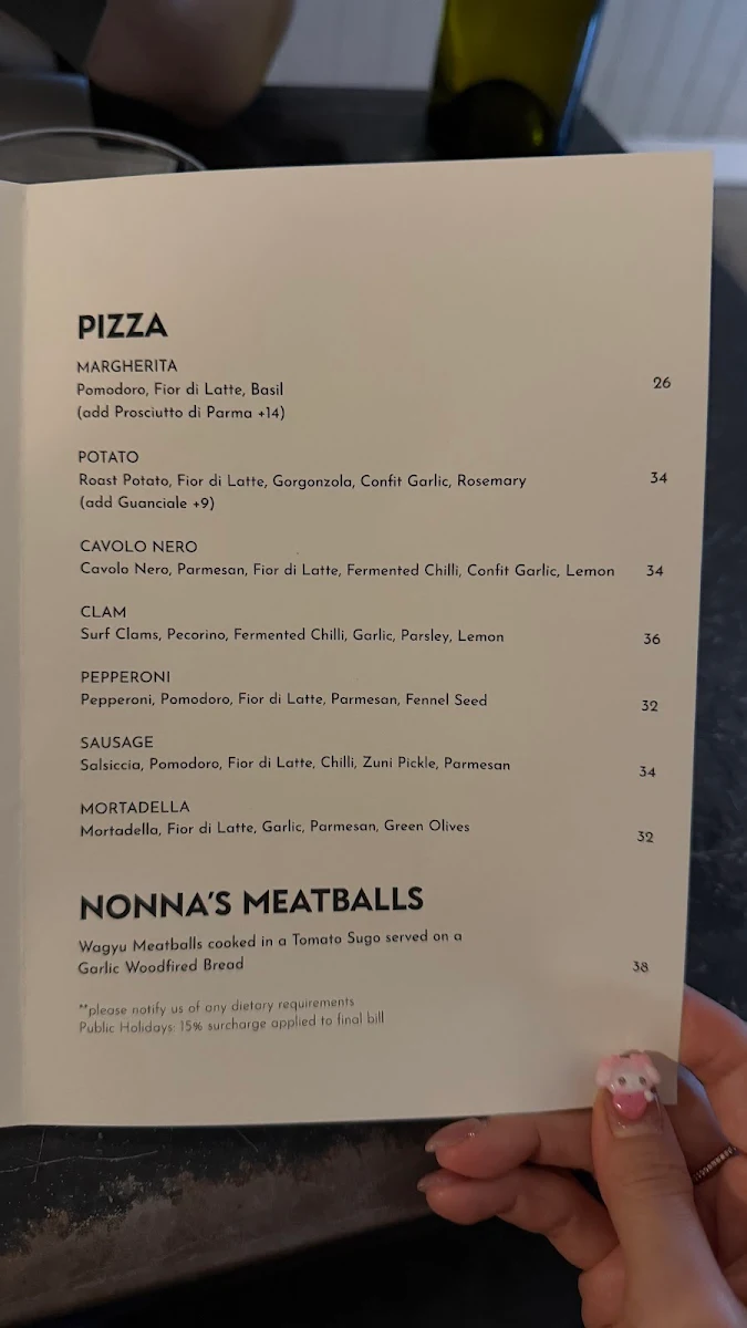Menu, Bella Brutta