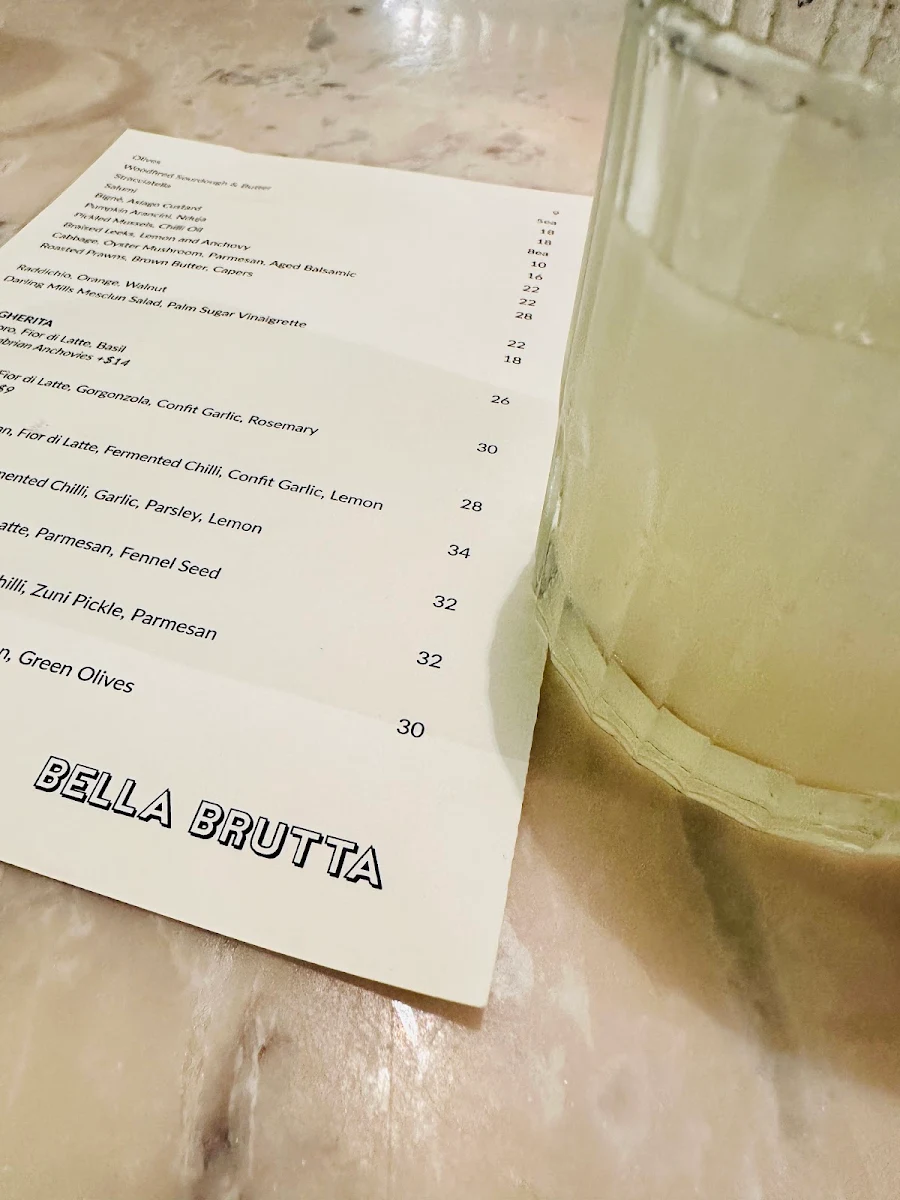 Menu, Bella Brutta