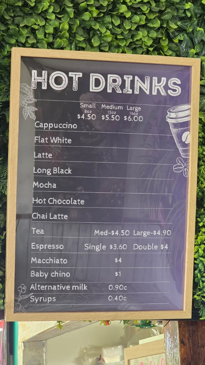 Menu, Crumbs & Coffee