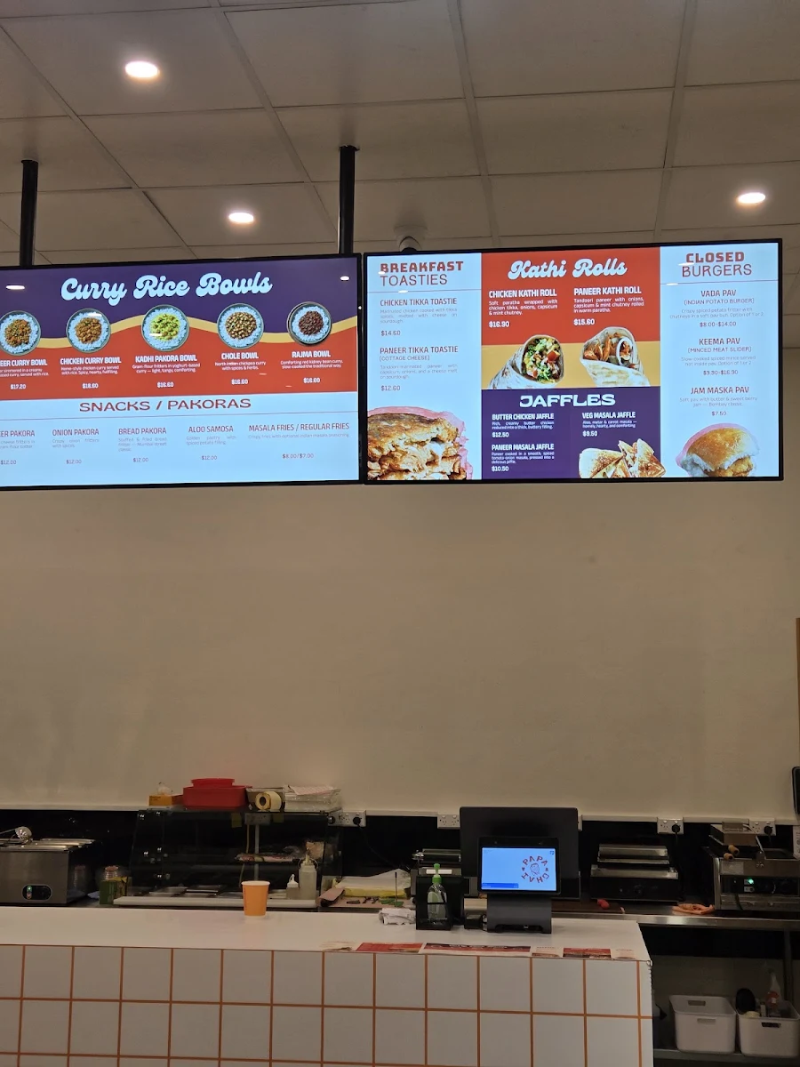 Menu, Papa Chai | Modern Indian Cafe | Curry Bowls & Jaffles