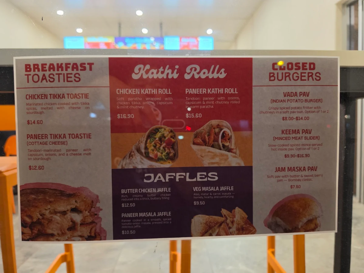 Menu, Papa Chai | Modern Indian Cafe | Curry Bowls & Jaffles