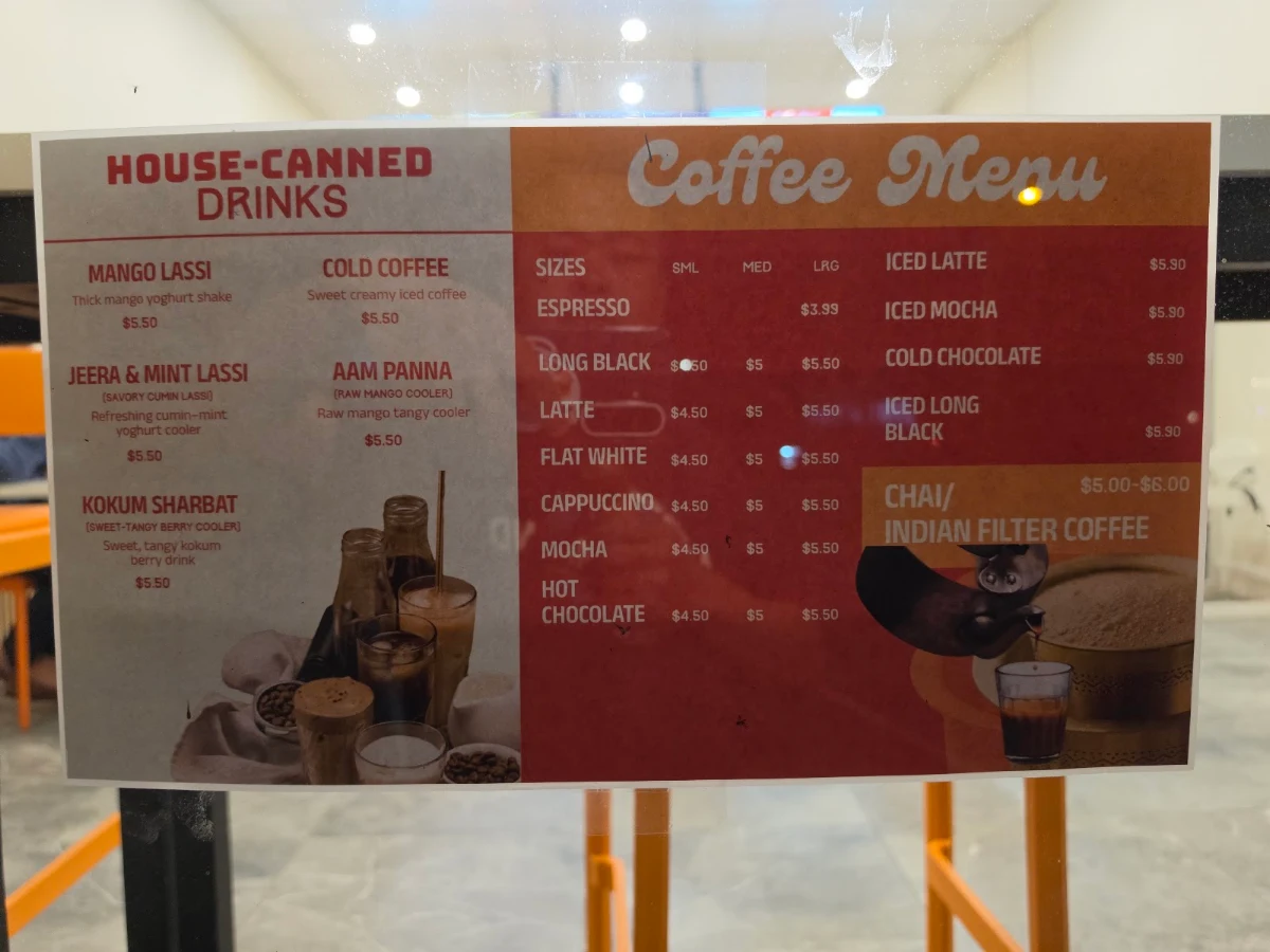 Menu, Papa Chai | Modern Indian Cafe | Curry Bowls & Jaffles