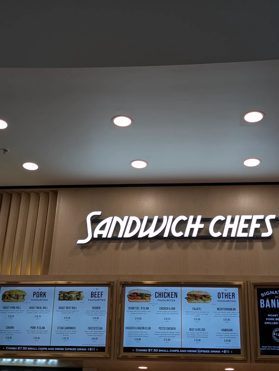 Menu, Sandwich Chefs - Highpoint