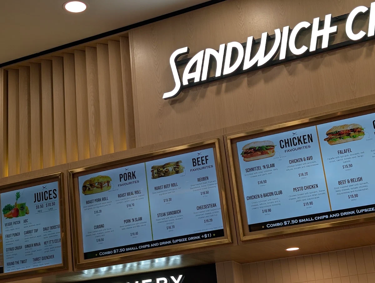 Menu, Sandwich Chefs - Highpoint
