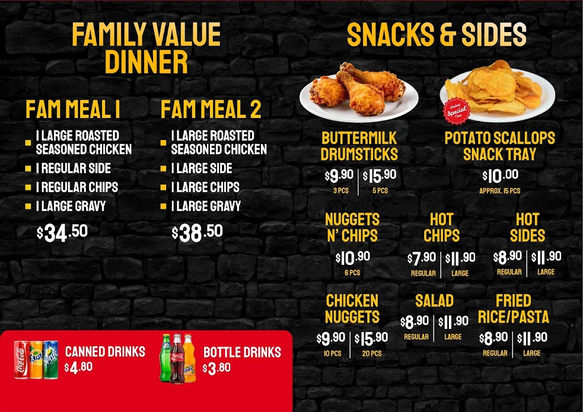 Menu, Country Rooster