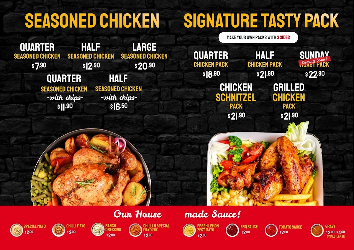 Menu, Country Rooster