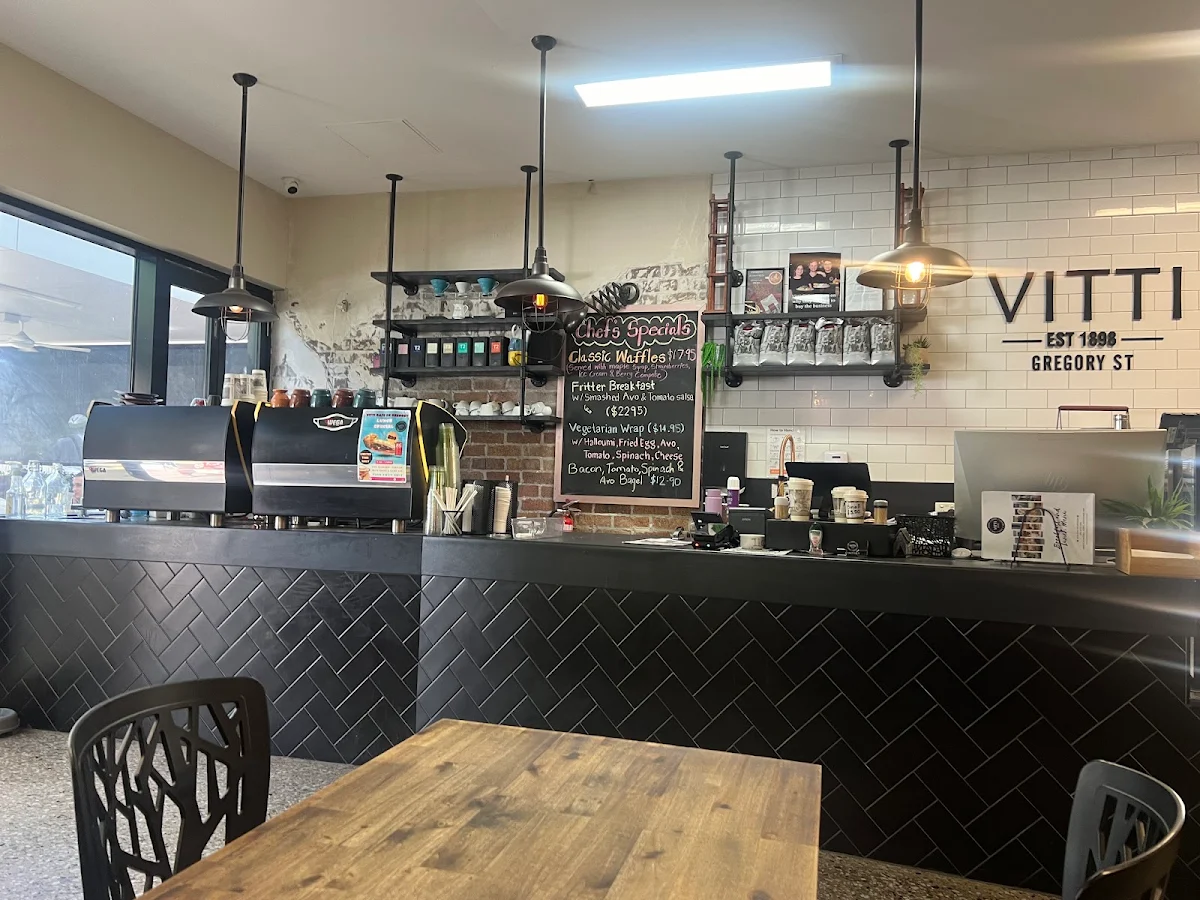 Menu, Vitti Cafe on Gregory