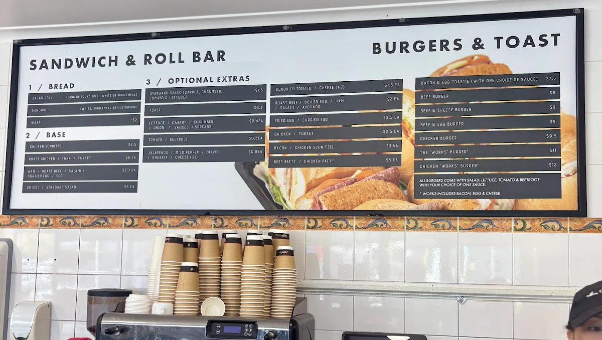 Menu, Golden Bakery - FROBISHER ST