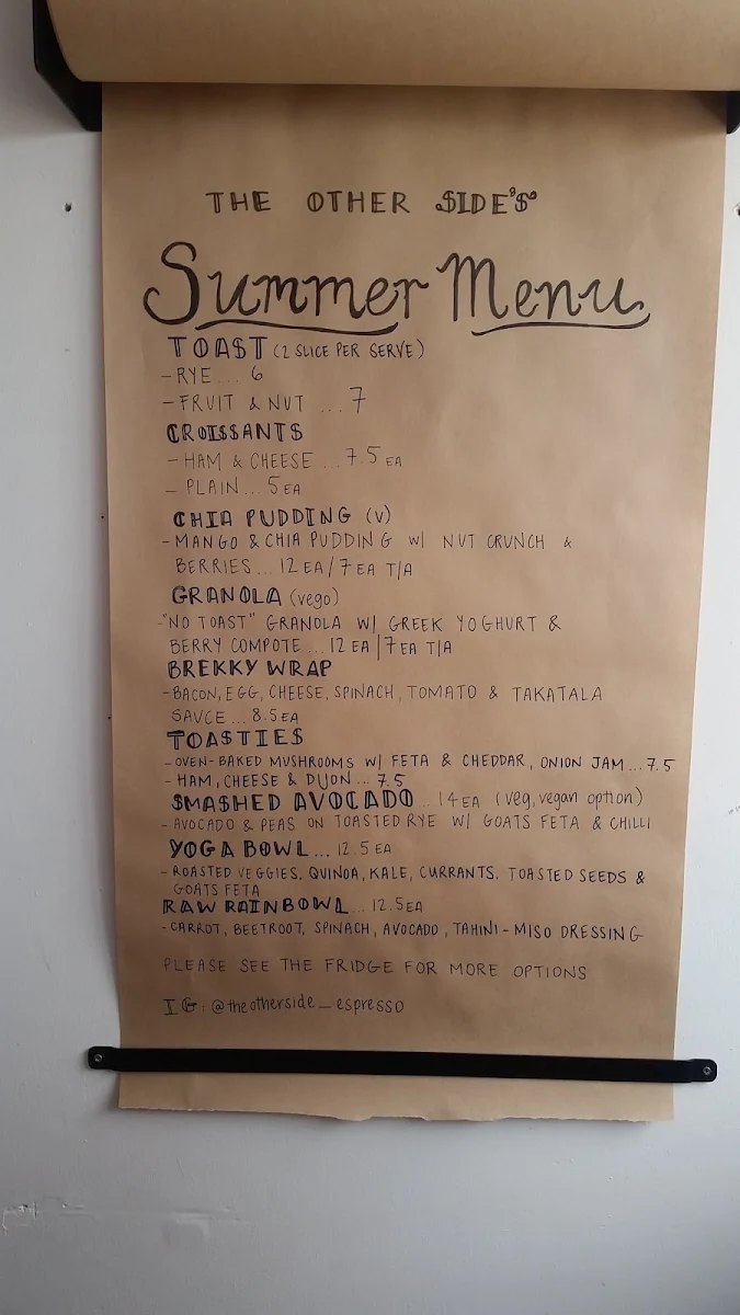 Menu, The Other Side
