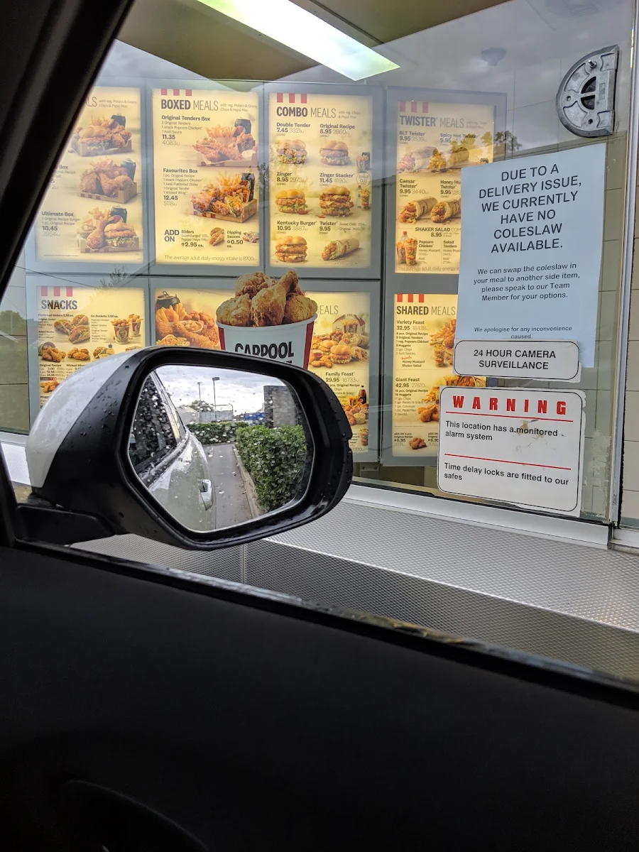 Menu, KFC Albury