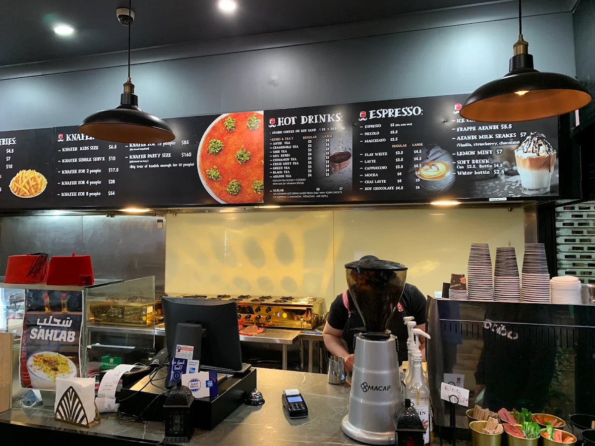 Menu, AFANDI RESTOCAFE