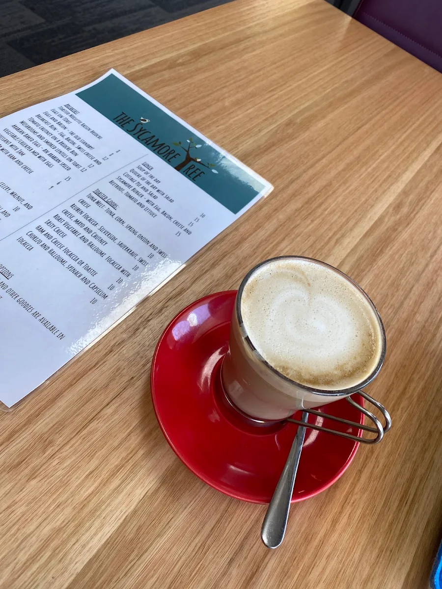 Menu, Sycamore Tree Cafe