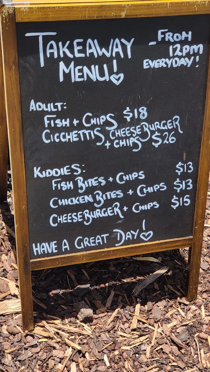 Menu, Hillarys Beach Club