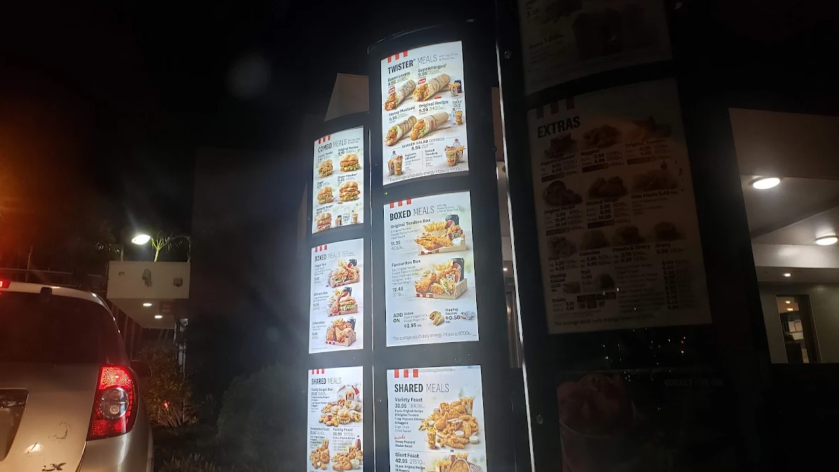Menu, KFC Booval