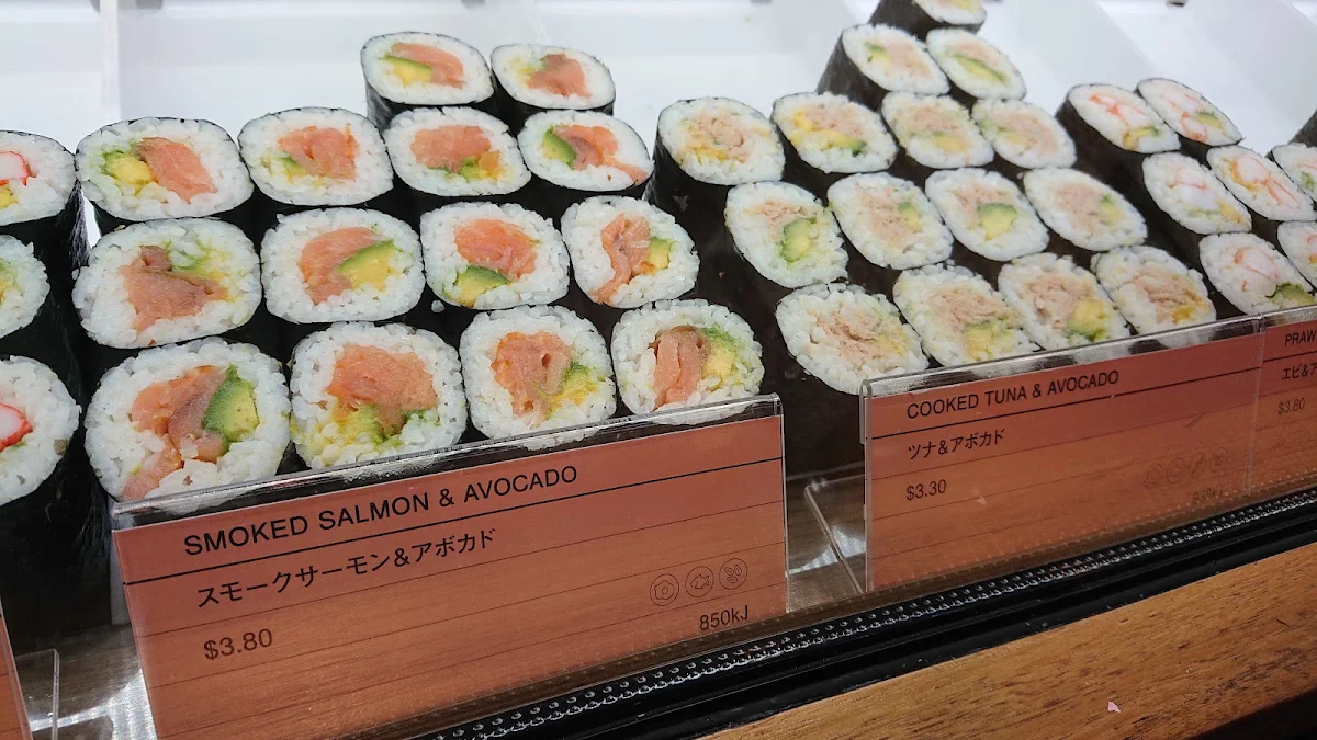 Menu, Sushi Sushi Casuarina