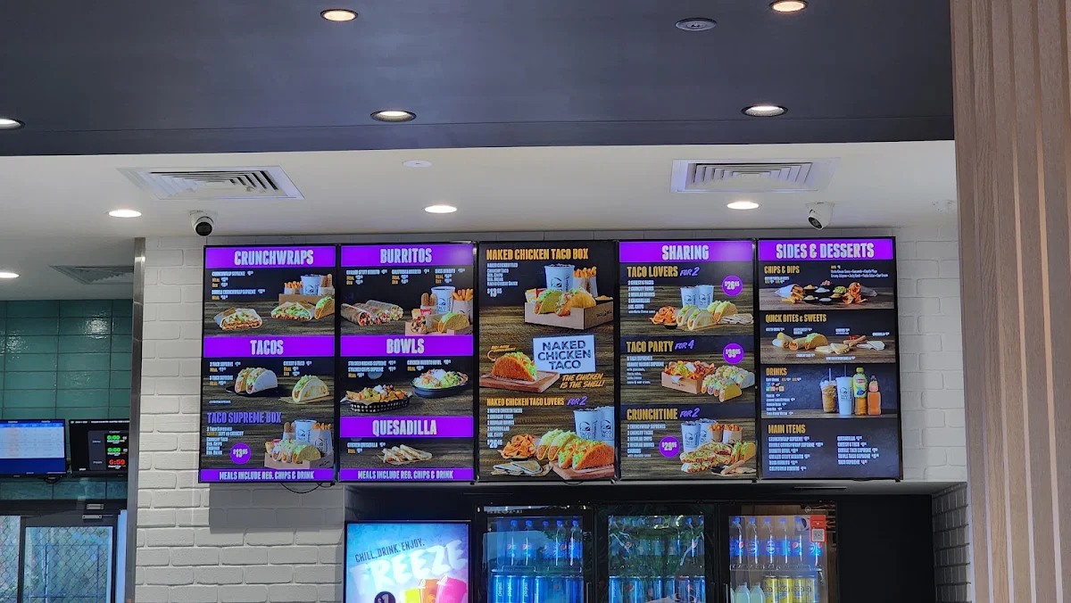 Menu, Taco Bell Blacktown Sports Park