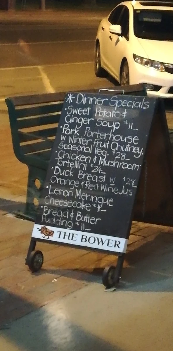 Menu, The Bower Tavern