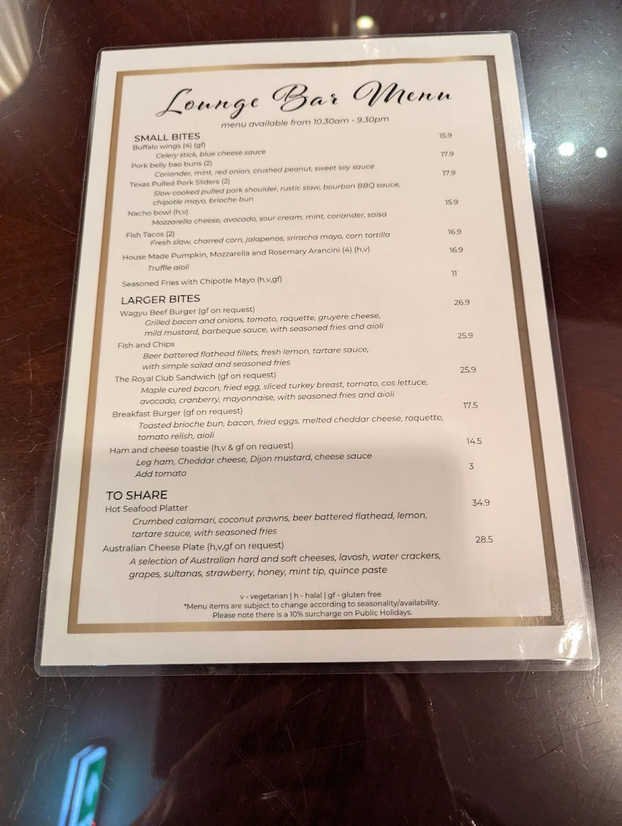 Menu, The Walnut Restaurant & Lounge Bar