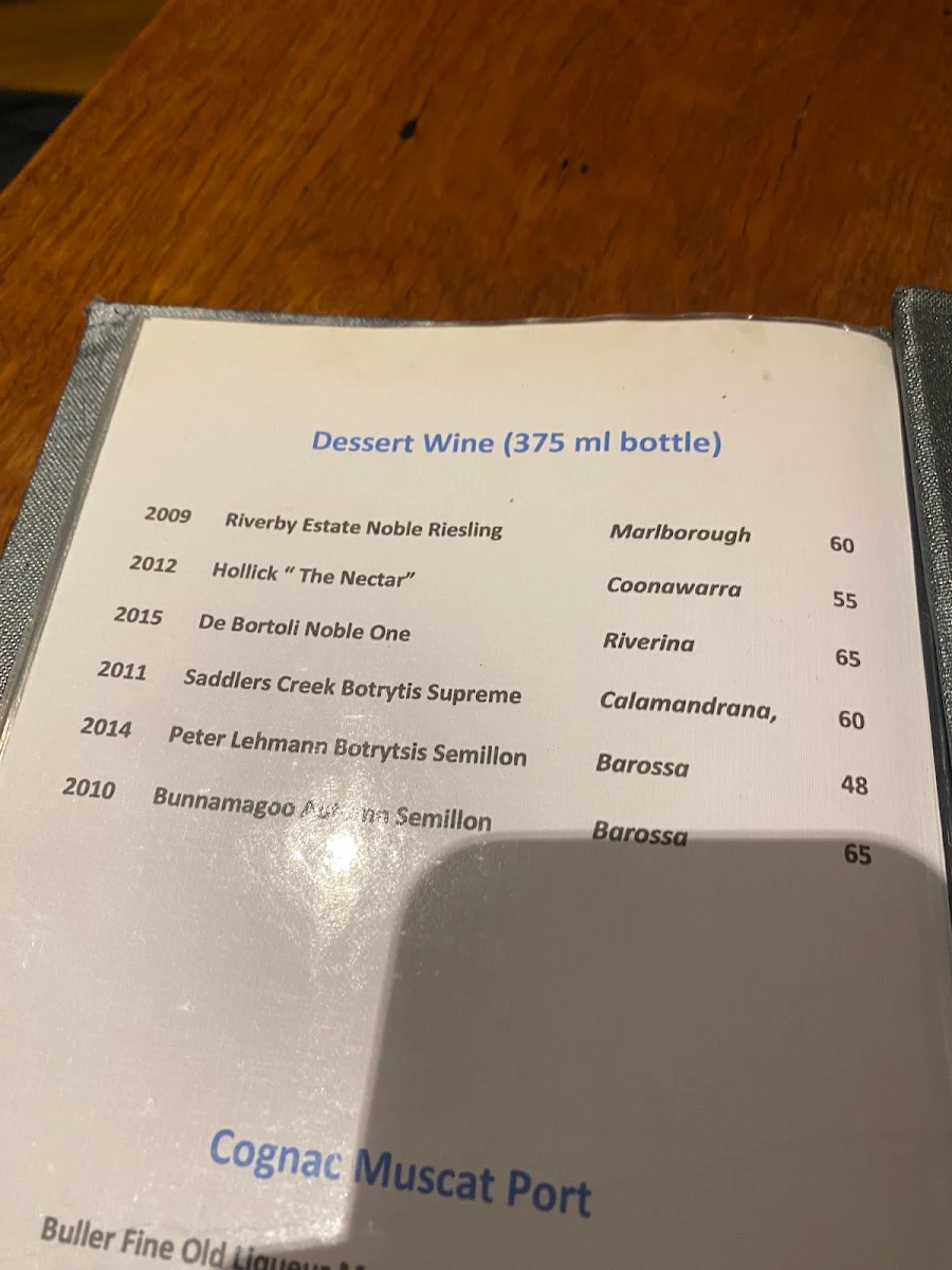 Menu, Strozzi Ristorante