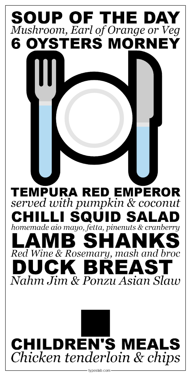 Menu, Heritage Wines of Stanthorpe Haute Restaurant