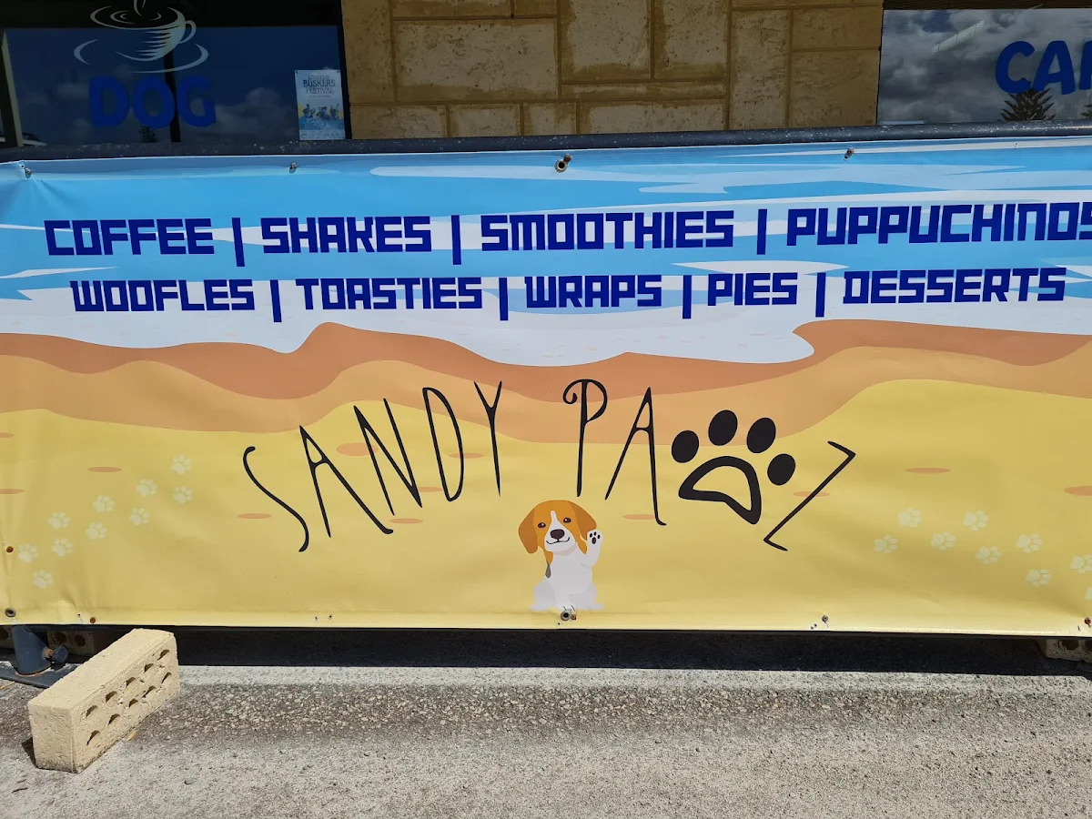 Menu, Sandy Pawz Dog Cafe