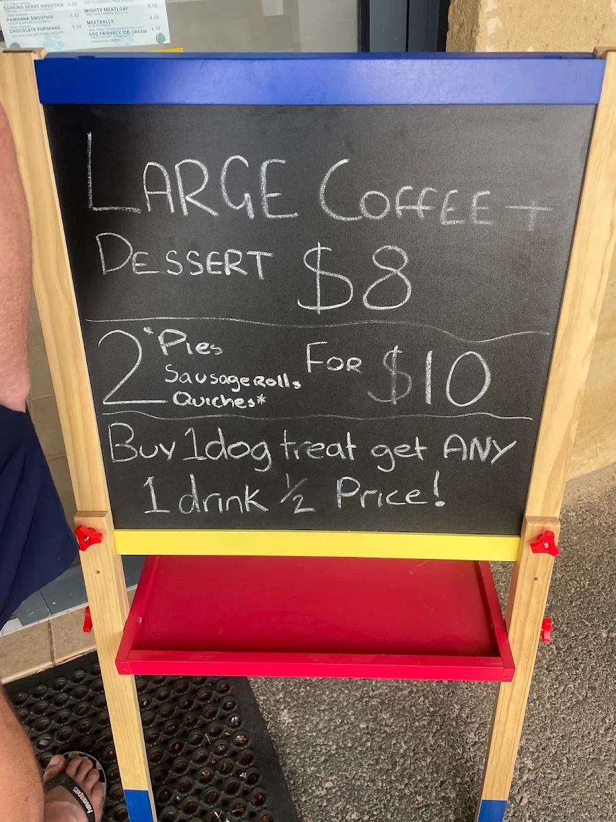 Menu, Sandy Pawz Dog Cafe