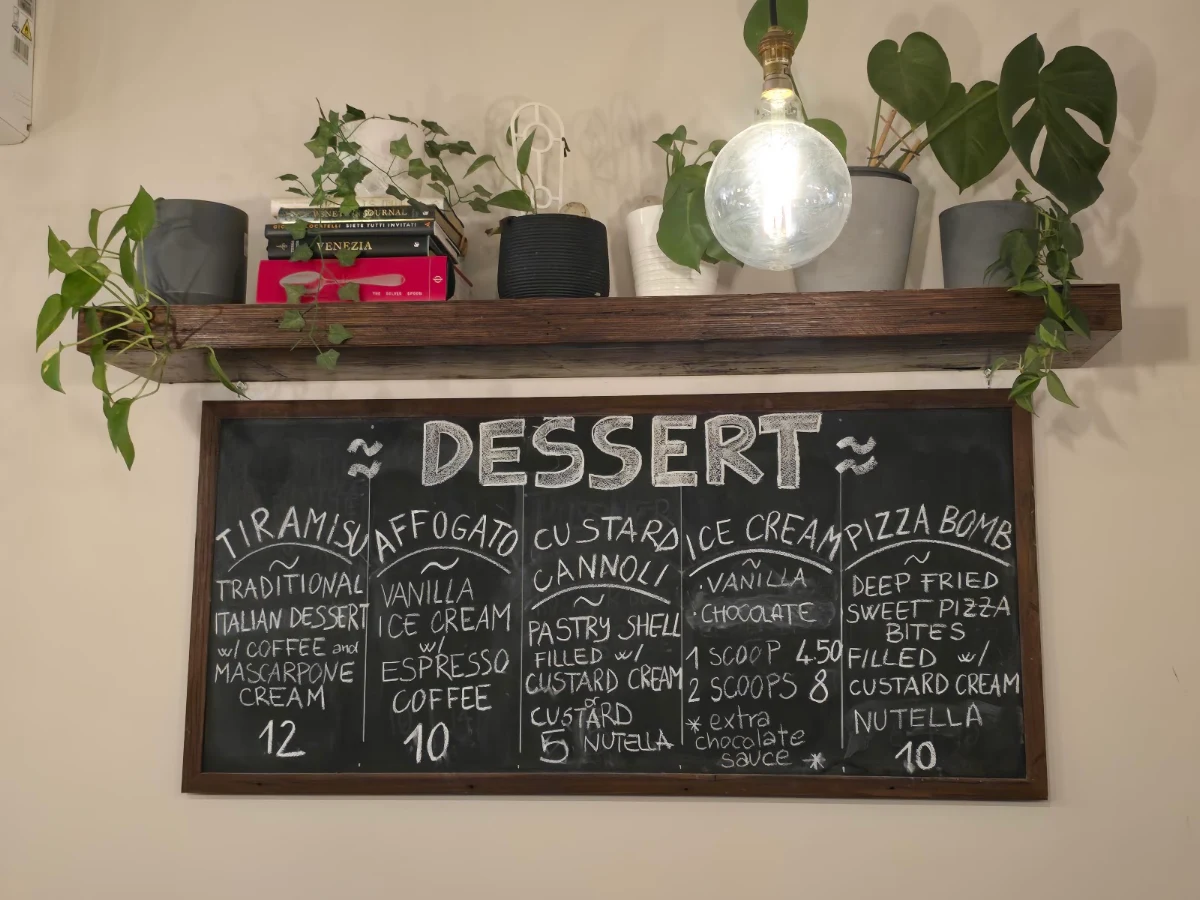 Menu, Delisio
