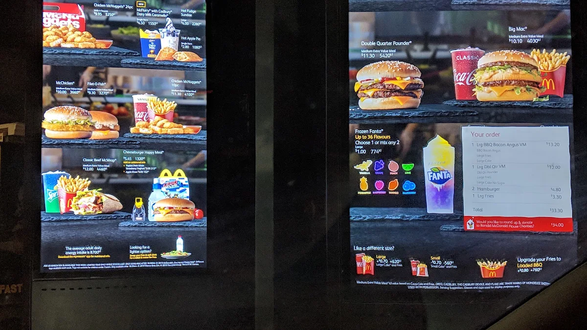 Menu, McDonald's Mornington