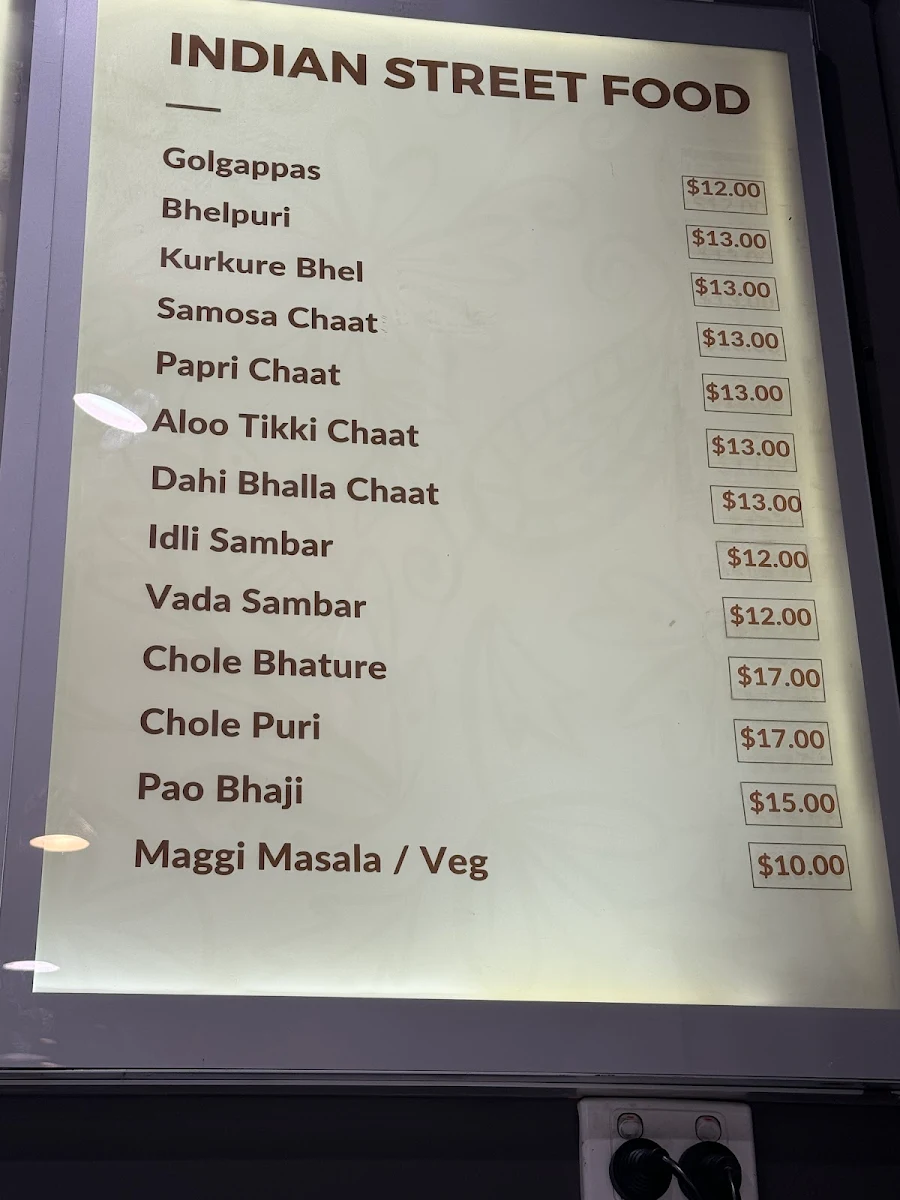 Menu, Ginger And Garlic Indian Cuisine