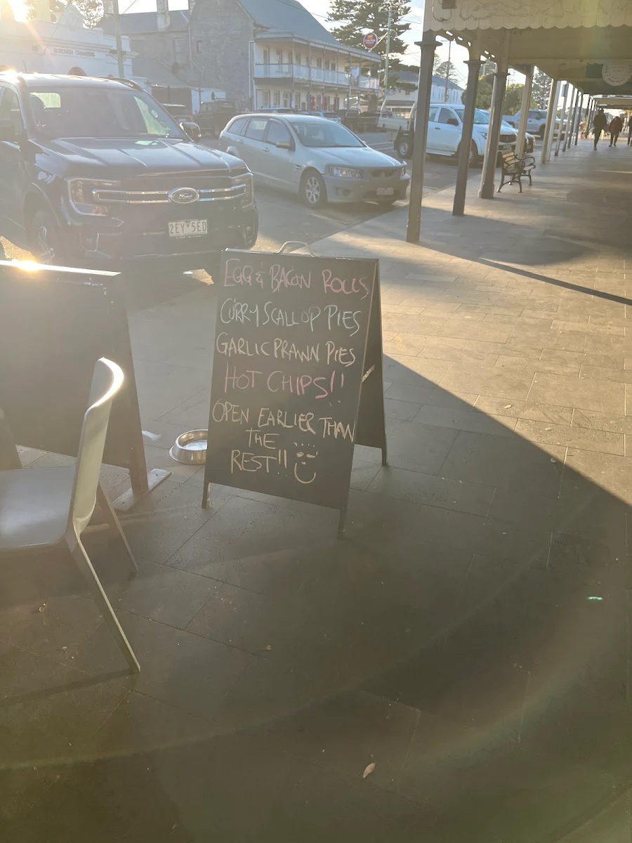 Menu, Cobb's Bakery
