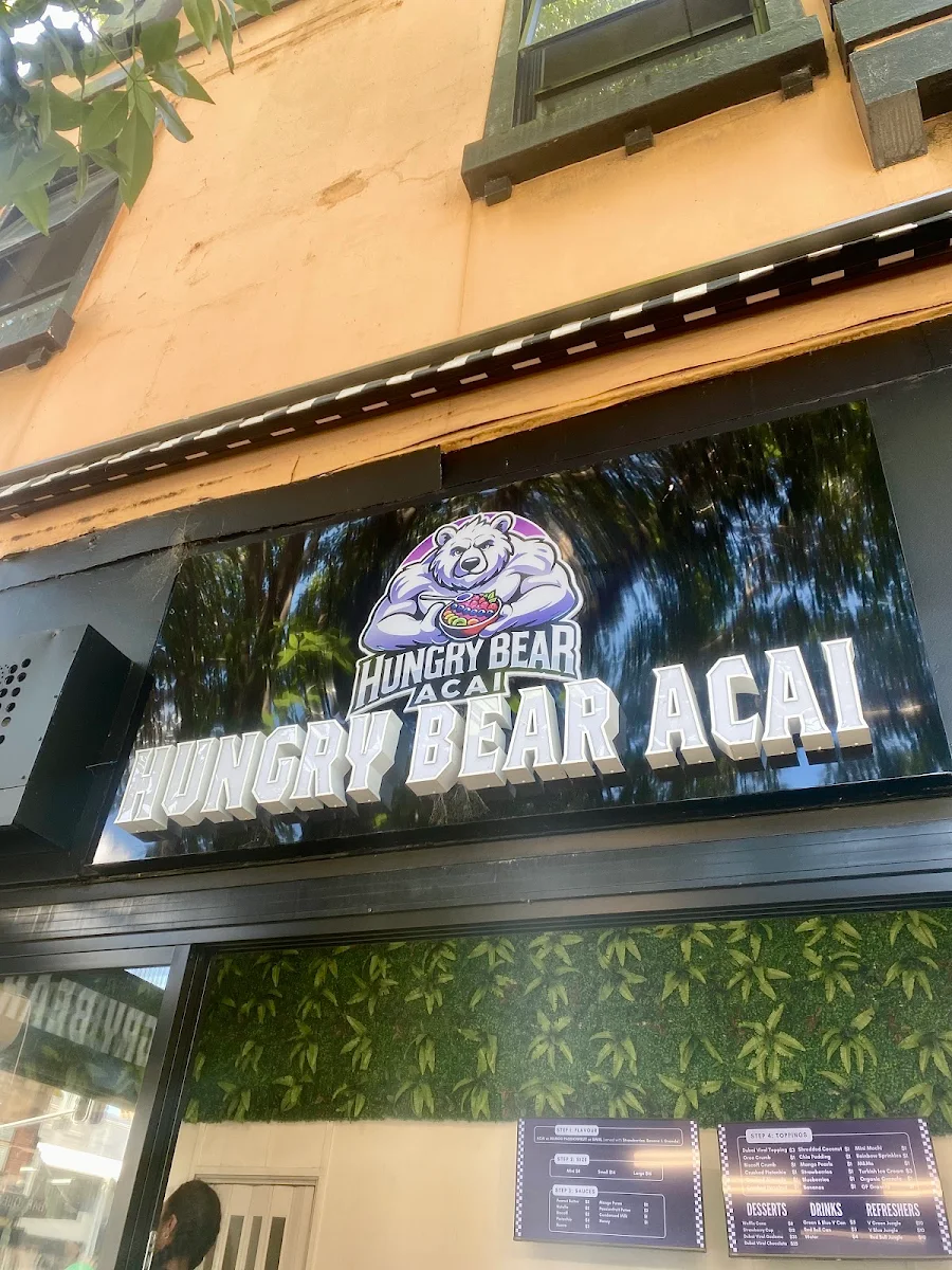 Menu, Hungry Bear Açai