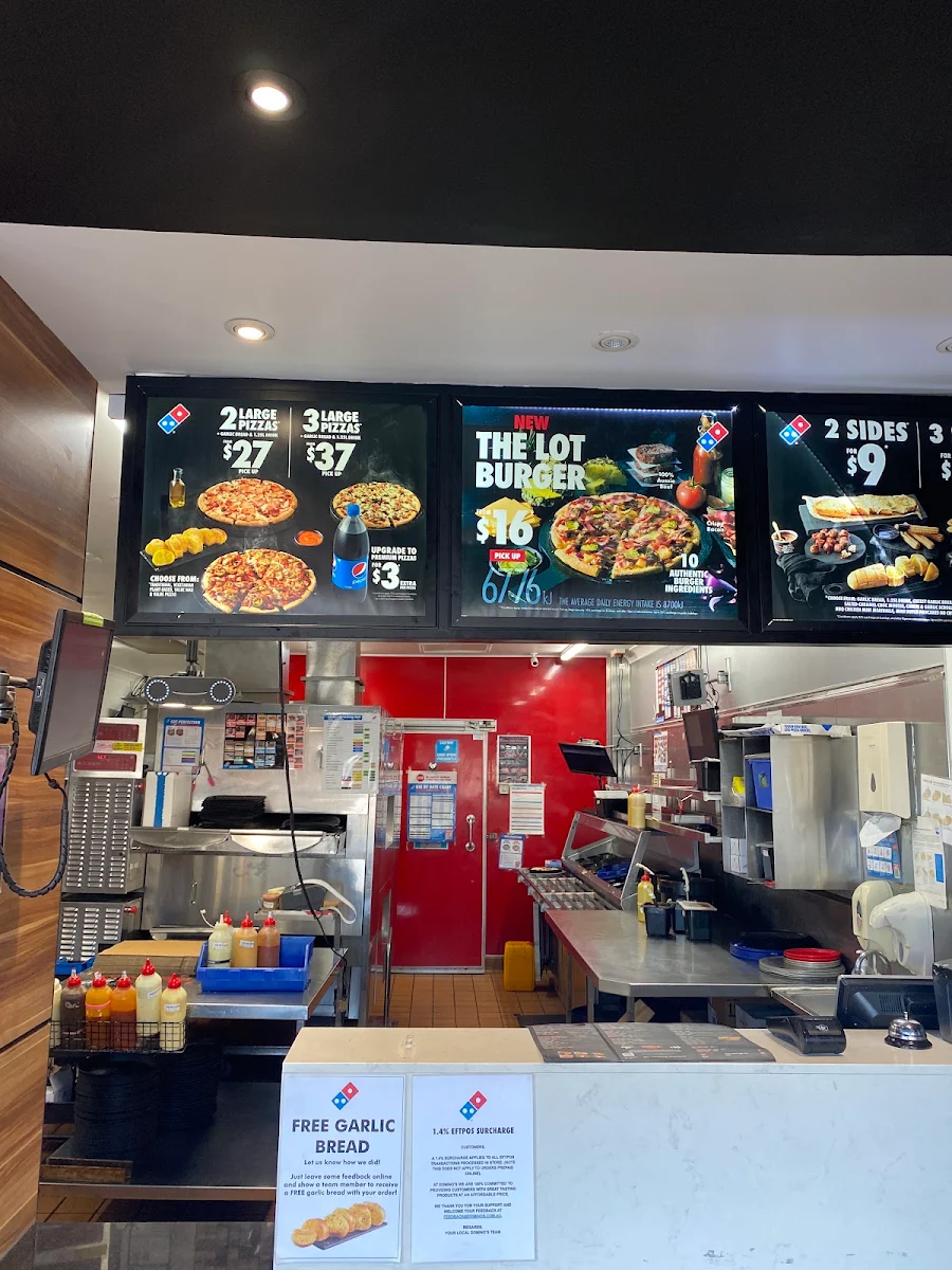 Menu, Domino's Pizza Auburn