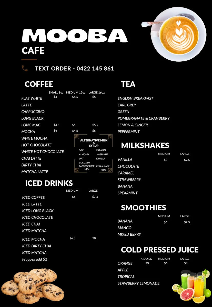 Menu, Mooba Shipwreck