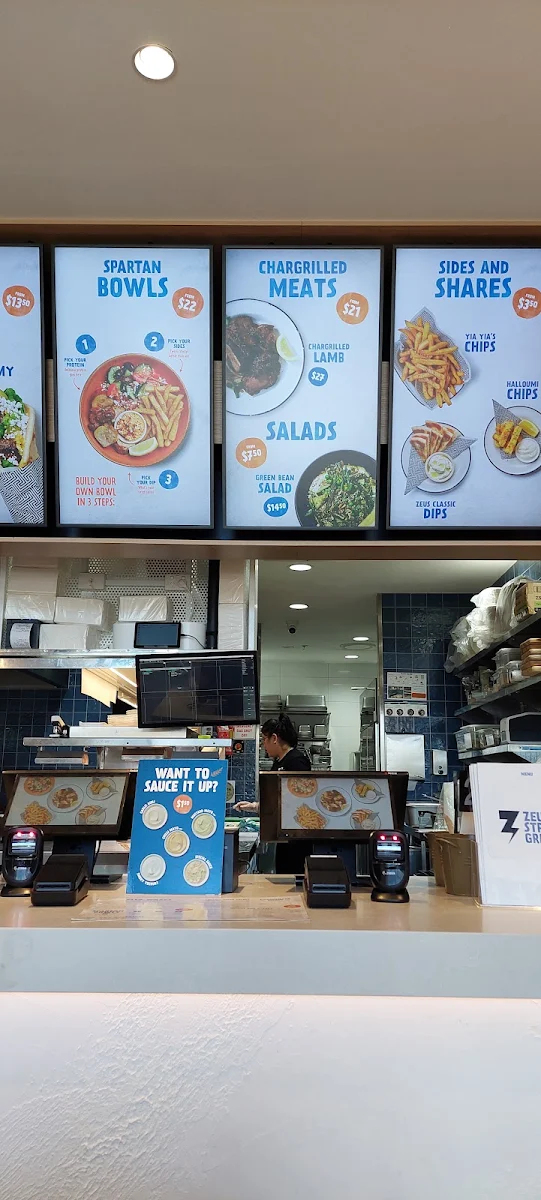 Menu, Zeus Street Greek Baulkham Hills