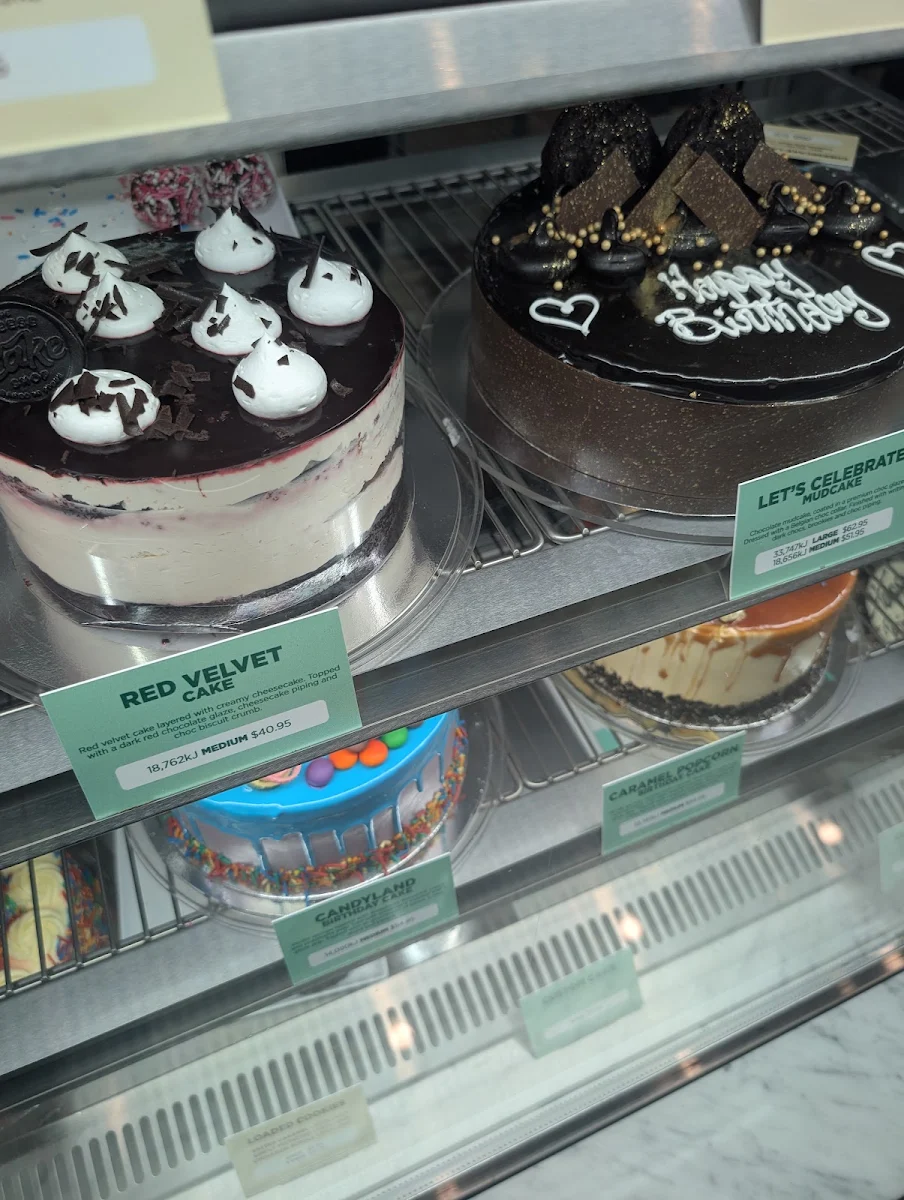Menu, The Cheesecake Shop Burpengary