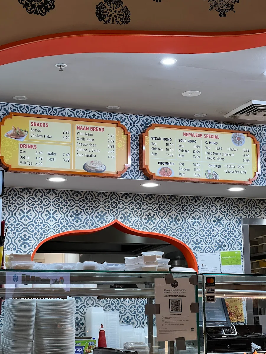 Menu, Mirchi Indian and Nepalese Restaurant