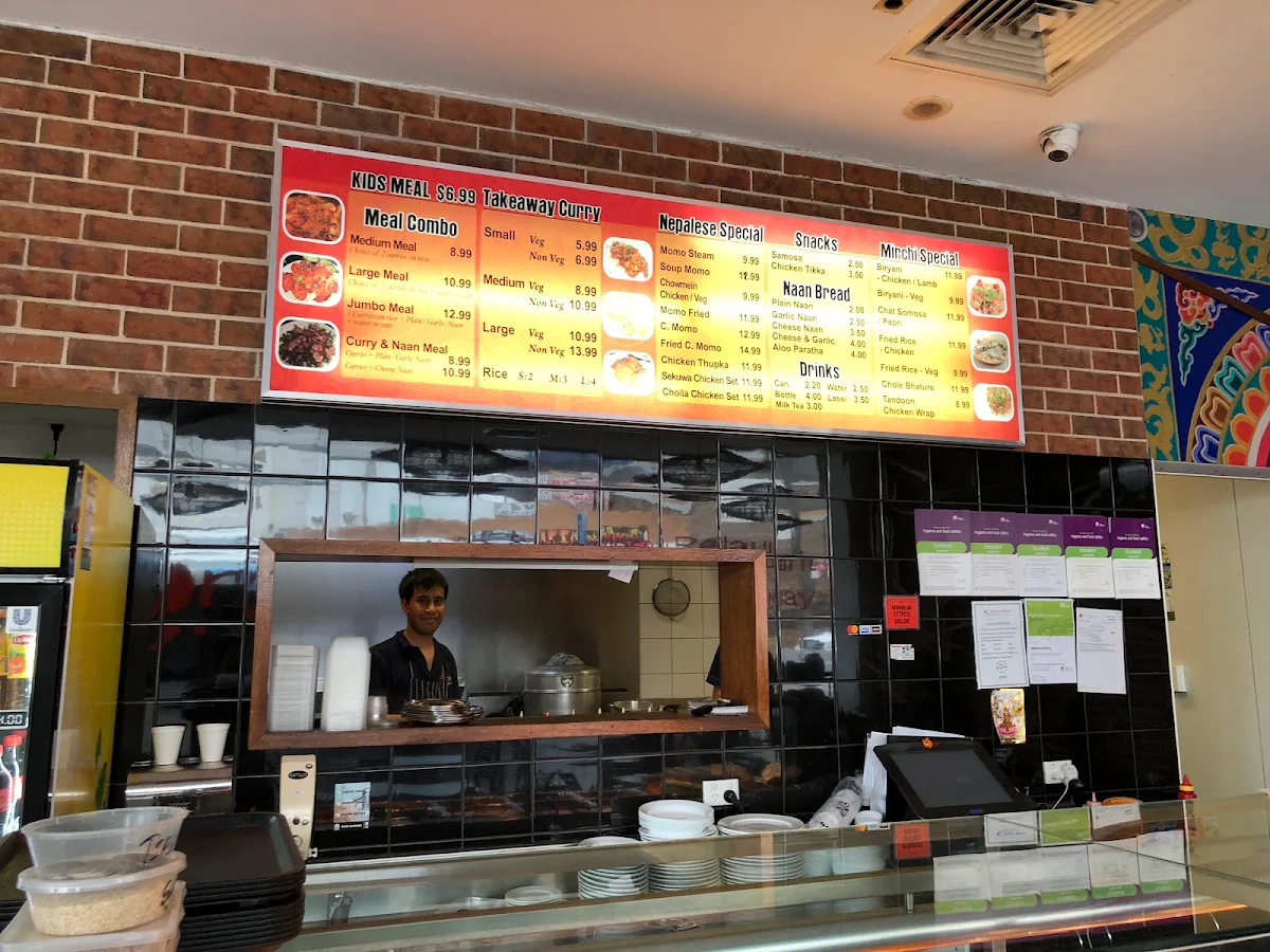 Menu, Mirchi Indian and Nepalese Restaurant
