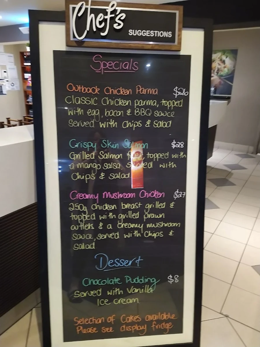 Menu, Glengala Hotel
