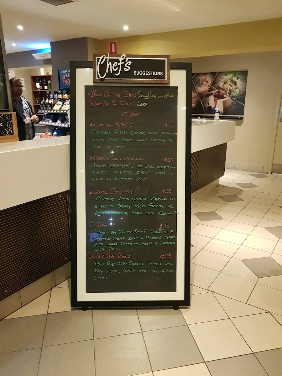 Menu, Glengala Hotel